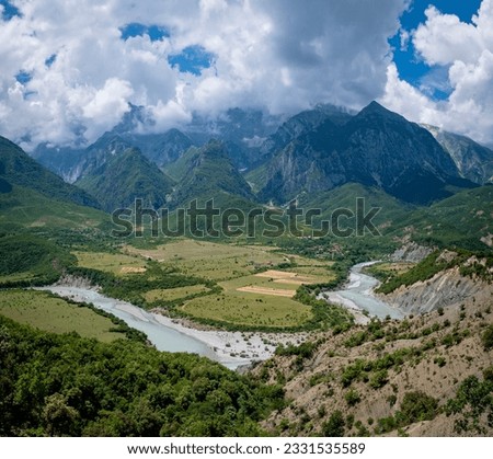 Similar – Image, Stock Photo Albania Vjosa Valley