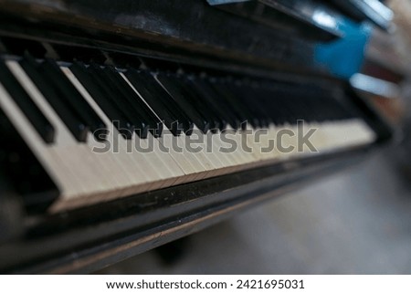 Similar – Image, Stock Photo Piano Keys Dusty Beautiful