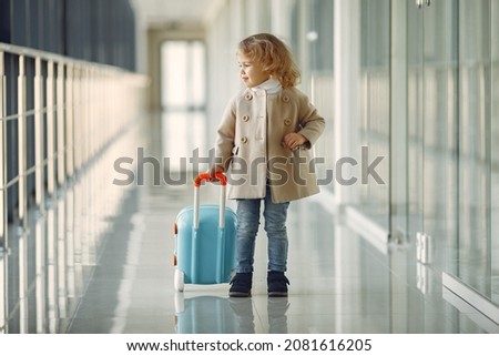 Similar – Image, Stock Photo Little girl waiting for her mom