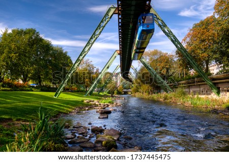 Image, Stock Photo over the Wupper City trip