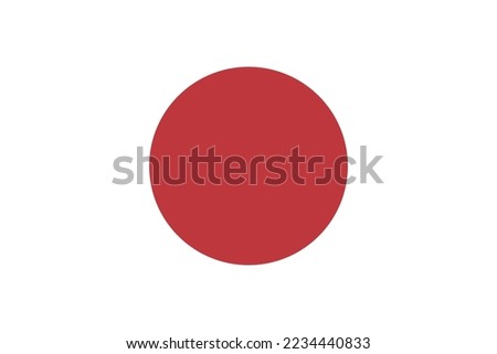 flag, Japanese flag, vector illustration