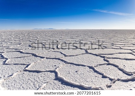 Similar – Image, Stock Photo Salar de Uyuni, Bolivia, South America, group of tourists with trucks