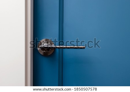 Similar – Image, Stock Photo Blue wooden door in plastered old wall