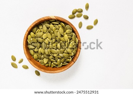 Similar – Image, Stock Photo A bowl of pumpkin soup