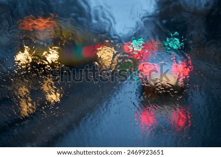 Similar – Image, Stock Photo tramway tracks on the street in Bilbao city Spain, transport in the city