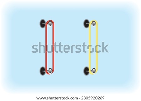 Nails and tires. Physics is rubber on two nails and screws. Elastics, flexible, supple.