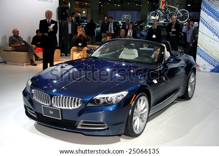 TORONTO, FEBRUARY 11: the new BMW Z4 unveiled to the press at the Canadian International AutoShow 2009, one of 11 Canadian car premieres at CIAS2009