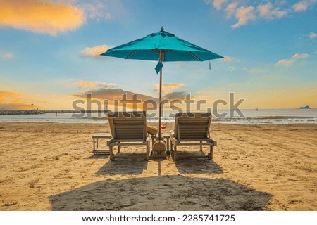 Similar – Image, Stock Photo orange parasol with blue sky