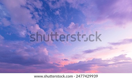 Similar – Image, Stock Photo Clouds in the evening sky