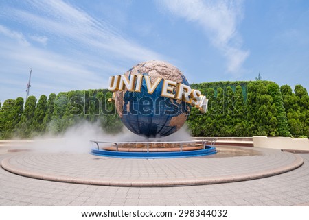 OSAKA, JAPAN - JUN 3, 2015 : Photo of famous globe with the sign of \