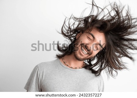 Similar – Foto Bild long hair Mann Erwachsene