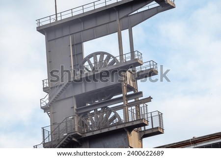 Similar – Image, Stock Photo Coal mining winding tower