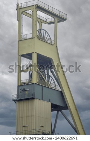 Similar – Image, Stock Photo Coal mining winding tower