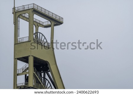 Similar – Image, Stock Photo Coal mining winding tower