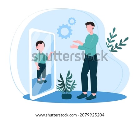 Similar – Image, Stock Photo Adult and child looking angry and upest