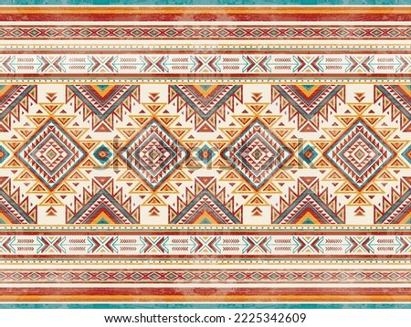 Geometric ethnic pattern seamless color oriental. seamless pattern. Design for fabric, curtain, background, carpet ,wallpaper, clothing,  fabric,Vector illustration