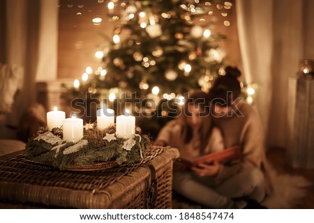 Similar – Image, Stock Photo Corona Christmas tree