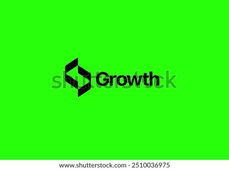 Growth logo. Technology, software, finance, investment, etc. logo template for businesses.