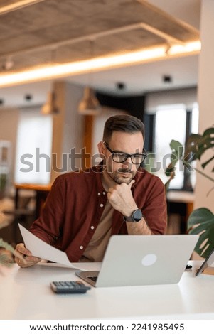 Similar – Image, Stock Photo Man in front of cloudy sky