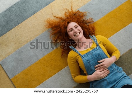 Similar – Image, Stock Photo woman holds in her hands baked round rye bread