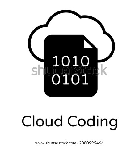 Cloud coding file, binary code over a document