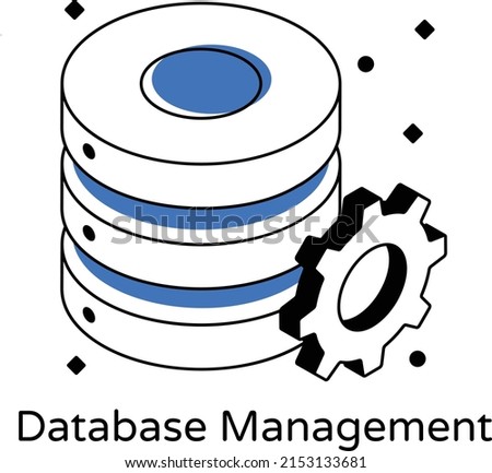 Download this premium isometric icon of database management 

