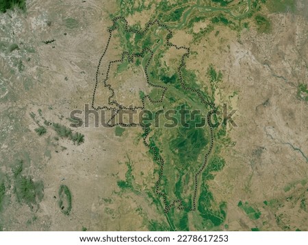 Kandal, province of Cambodia. High resolution satellite map Stock fotó © 