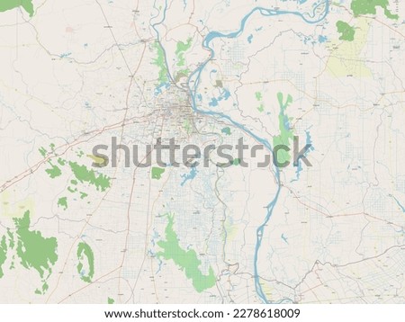 Kandal, province of Cambodia. Open Street Map Stock fotó © 