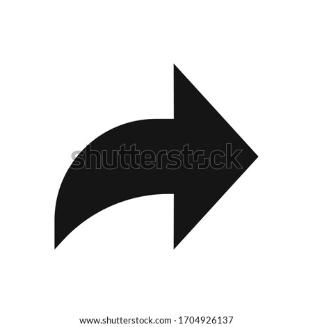 Arrow icon vector, share symbol