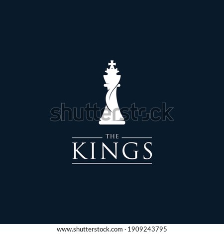 King chess piece graphic design template vector illustration