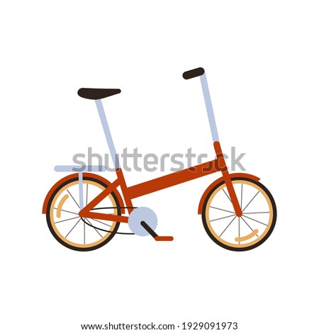 Similar – Image, Stock Photo Foldable bike by the ocean at sunset