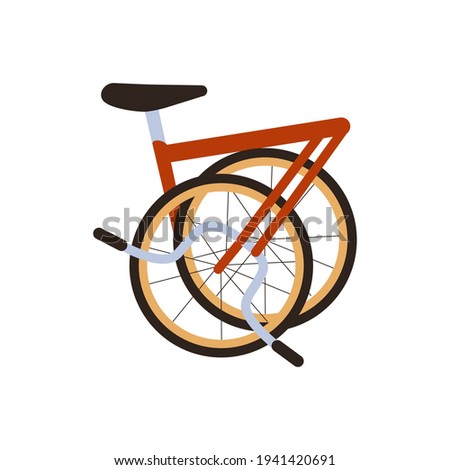 Similar – Image, Stock Photo Foldable bike by the ocean at sunset