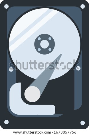  Hard Disk Drive vector image