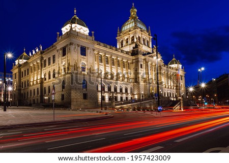 Similar – Image, Stock Photo Night photograph of Museum Babarini in Potsdam