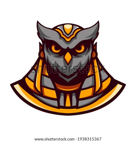 Vector illustration of an owl wearing a costume. Perfect for gaming logo designs, sports, twitches, t-shirt designs, etc.