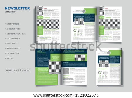 Editable print ready newsletter design vector file abstract background file