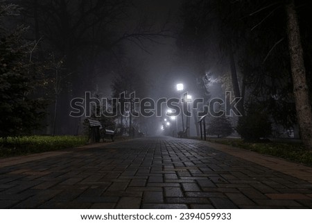 Similar – Image, Stock Photo A street alley in Portugal with shops