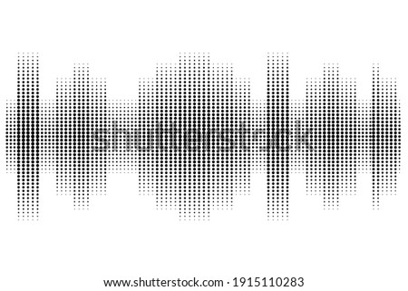 Black equalizer white background. Abstract music pulse background. Wave effect. Vector sound wave. Stock image. EPS 10.