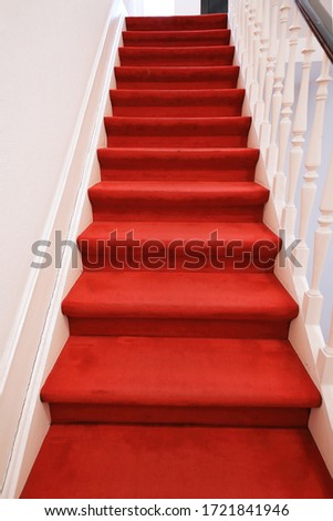 Similar – Image, Stock Photo red staircase Stairs