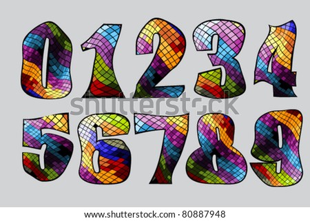 vector illustration of number