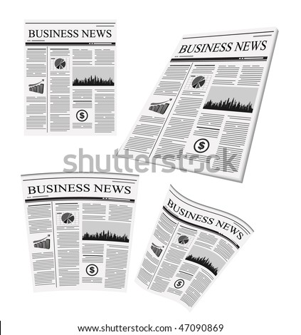 vector business newspaper