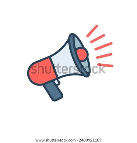 Speaker icon. Megaphone Loudspeaker icon. Isolated vector illustration