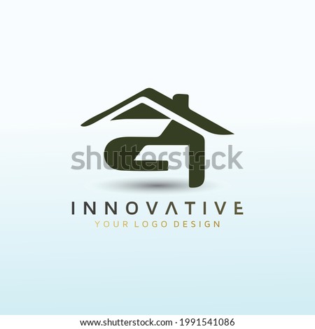 Real estate logo download for letter G Stock fotó © 