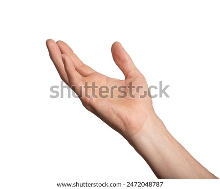 Similar – Image, Stock Photo Man hands hold a rosary