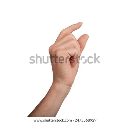 Similar – Image, Stock Photo Close up hand picking mushrooms