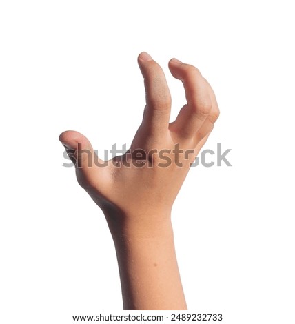 Similar – Image, Stock Photo Little girl attacked by a dog
