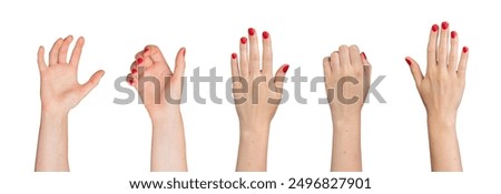 Similar – Image, Stock Photo a girl paints something in the sand with her finger on a beach