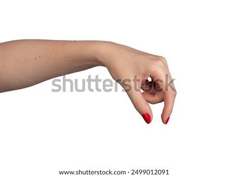 Similar – Image, Stock Photo a girl paints something in the sand with her finger on a beach