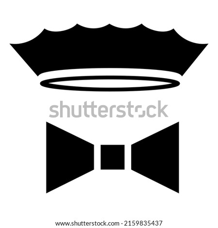 Drag king concept pictogram vector illustration.