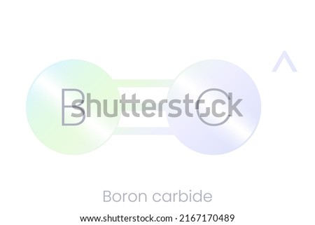 Boron carbide structure icon with gradient. Vector illustration isolated on white background.